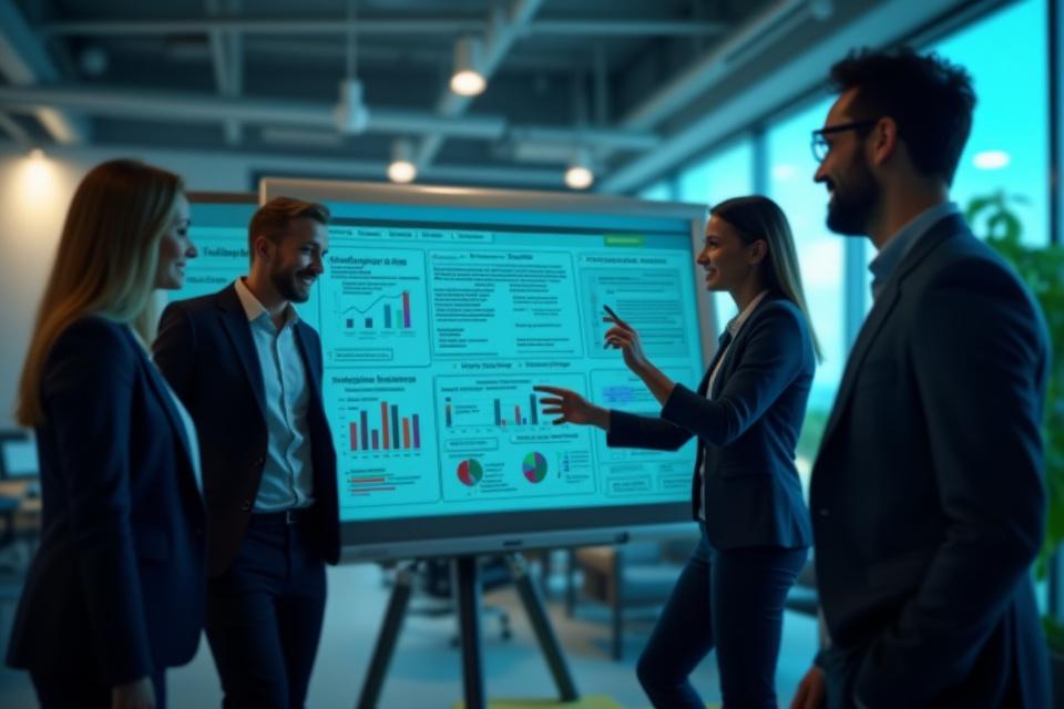 Team collaborating on digital innovation